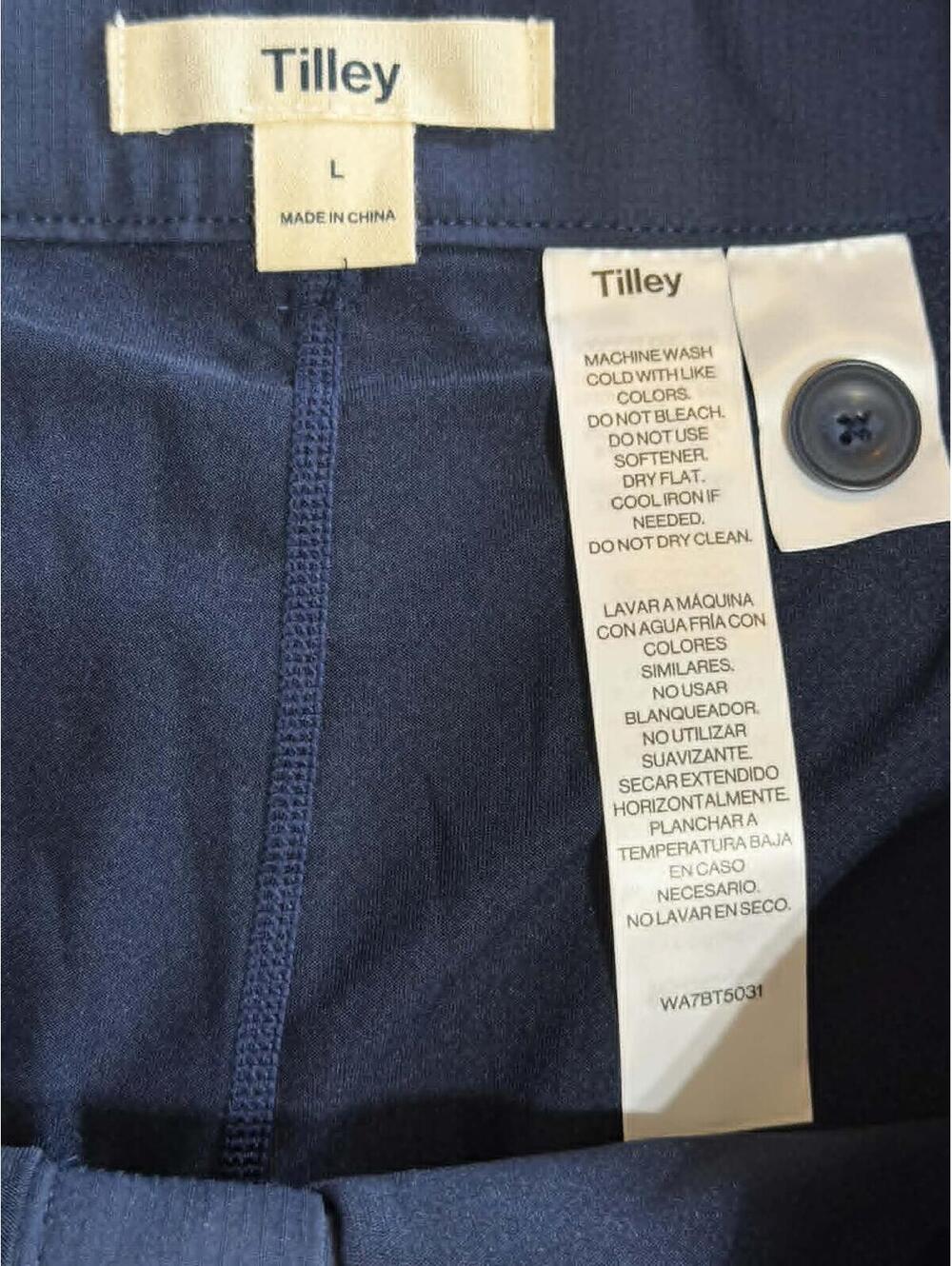 Tilley Navy Blue Trek Skort with Pockets and Elastic Waistband - Size Large - Picture 4 of 7